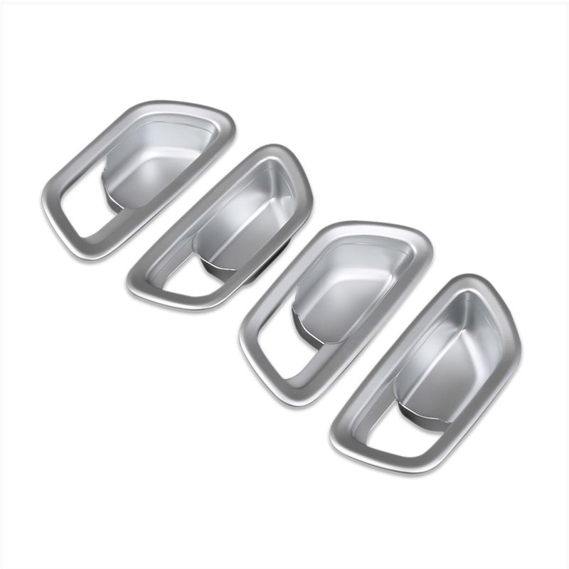 Beautost Fit for Honda New PilotPassport 2025 2026 Interior Door Handle Bowl Panel Cover Trims Matt Silver - Image 2