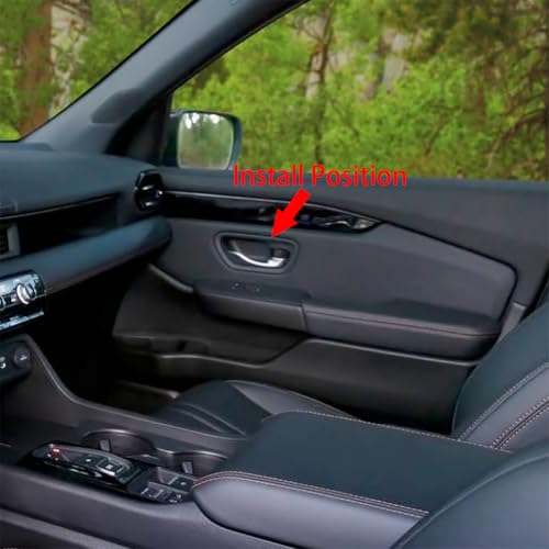Beautost Fit for Honda New PilotPassport 2025 2026 Interior Door Handle Bowl Panel Cover Trims Matt Silver - Image 3
