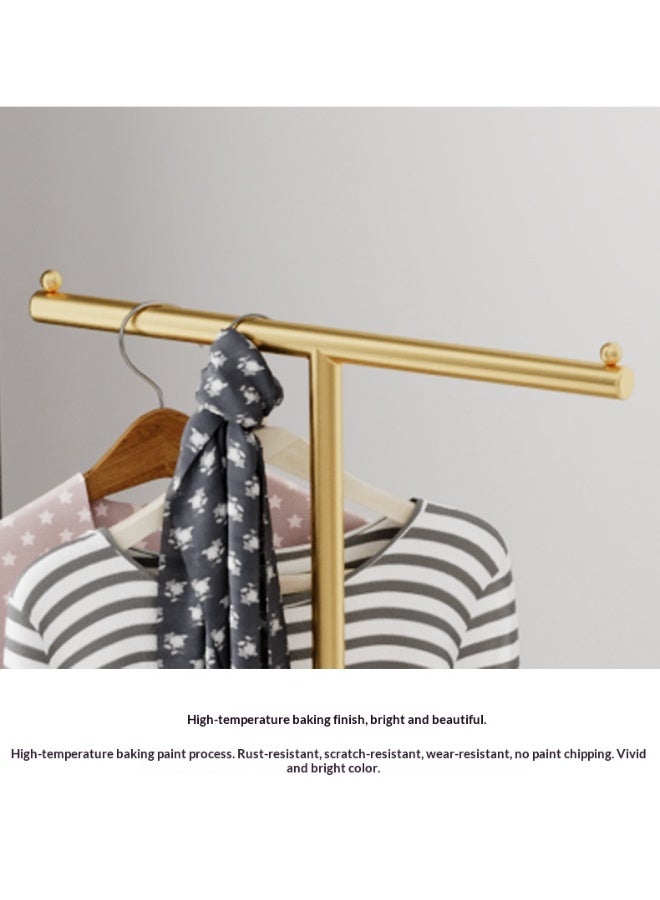 SISGL Modern Metal Coat Rack In Free Standing Fashionable And Versatile Coat Rack With Natural Marble Base Clothes Hanger Stand Shape Multi Functional Metal Coat Hanger 170cmx40cm For A Sleek And Organized Living Space For Bedroom Entryway Living Room Boutique Office Clothing Store Gold - Image 4