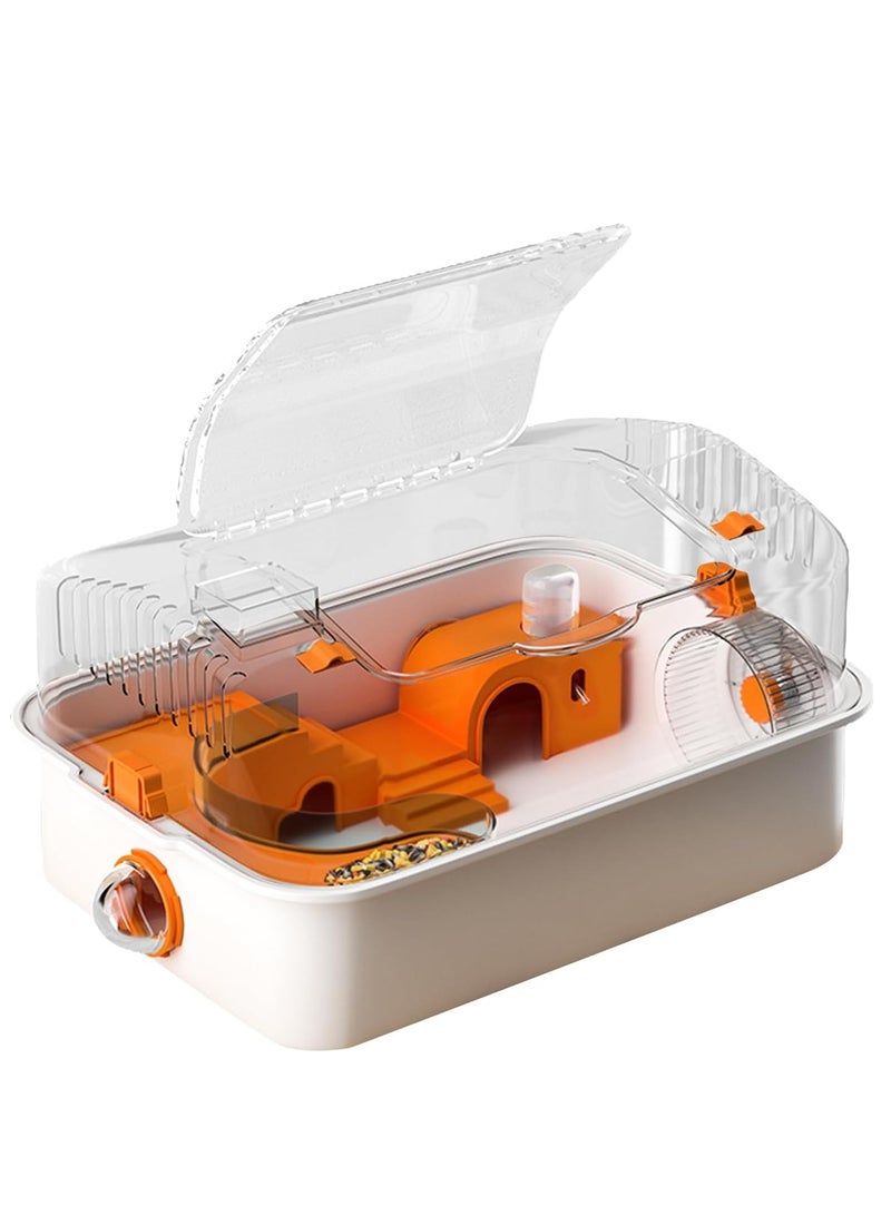 Hamster Cage,Small Animals, Cage, Hamster Transparent Home (External Pipe Included) - Image 2