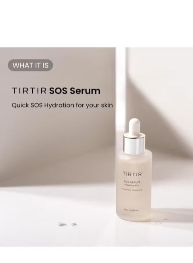 ترتر SOS Serum - مصل الوجه المضاد للشيخوخة والمرطب - جلدة ناعمة وملمعة بشكل مرئي - مصل خالي من العطور لجميع أنواع الجلد، 1.69 أوقية فلورية. - Image 3