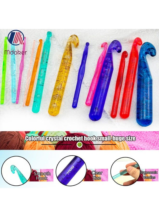 Mdoker 25mm Large Crochet Hook,Big Crochet Hooks for Chunky Yarn,Ergonomic Giant Hooks,Huge Crochet Hooks for Knitting Yarn,Beginners and Experienced Crochet Lover - Image 3