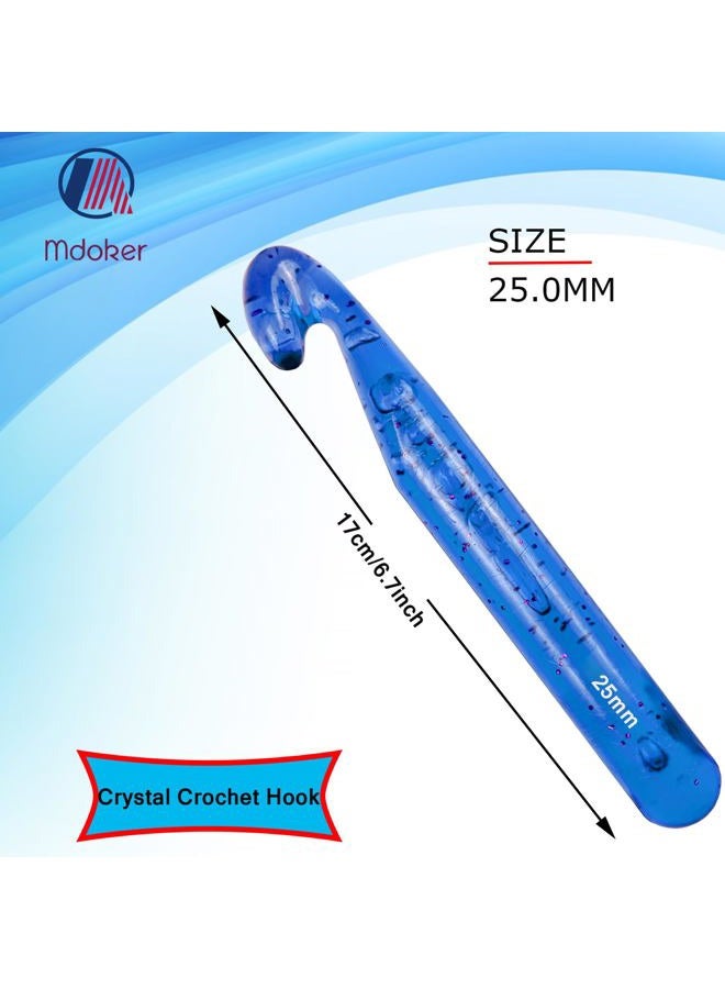 Mdoker 25mm Large Crochet Hook,Big Crochet Hooks for Chunky Yarn,Ergonomic Giant Hooks,Huge Crochet Hooks for Knitting Yarn,Beginners and Experienced Crochet Lover - Image 2