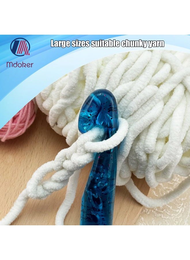 Mdoker 25mm Large Crochet Hook,Big Crochet Hooks for Chunky Yarn,Ergonomic Giant Hooks,Huge Crochet Hooks for Knitting Yarn,Beginners and Experienced Crochet Lover - Image 4