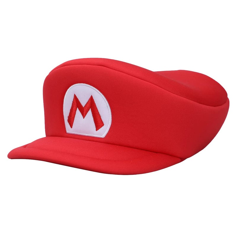 Bioworld Super Mario Bros Embroidered Mario M Patch Mens Red Beret Cap - Image 3