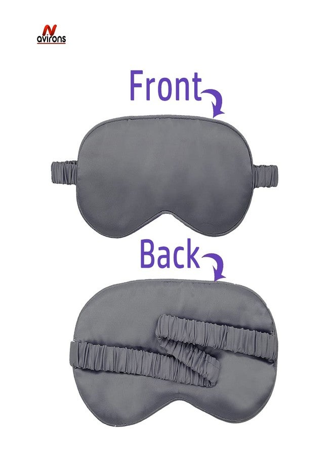Avirons Fully Reversible Pure Satin Hair Bonnet Sleep Cap, Scrunchies and Satin Sleeping Eye Mask | Adjustable Sleep Cap| Reversible Double Layer Sleep Cap| Protective Your Hair in Sleeping at Night - Image 3