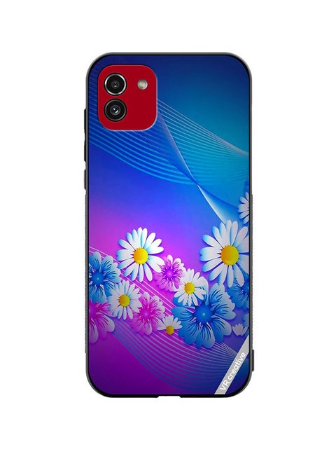 Protective Case Cover For Samsung Galaxy A03 Flower Design Multicolour