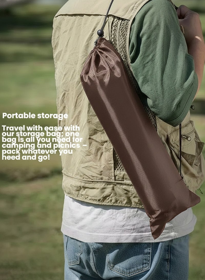 QUTOOB Foldable Camping Chair with Back Support – 3-in-1 Portable Chair Functions as Floor Chair, Seat Pad & Mat – Ideal for Outdoors, Camping, Travel, Desert, Beach, Lawn, Umrah & Indoor Use - Image 4