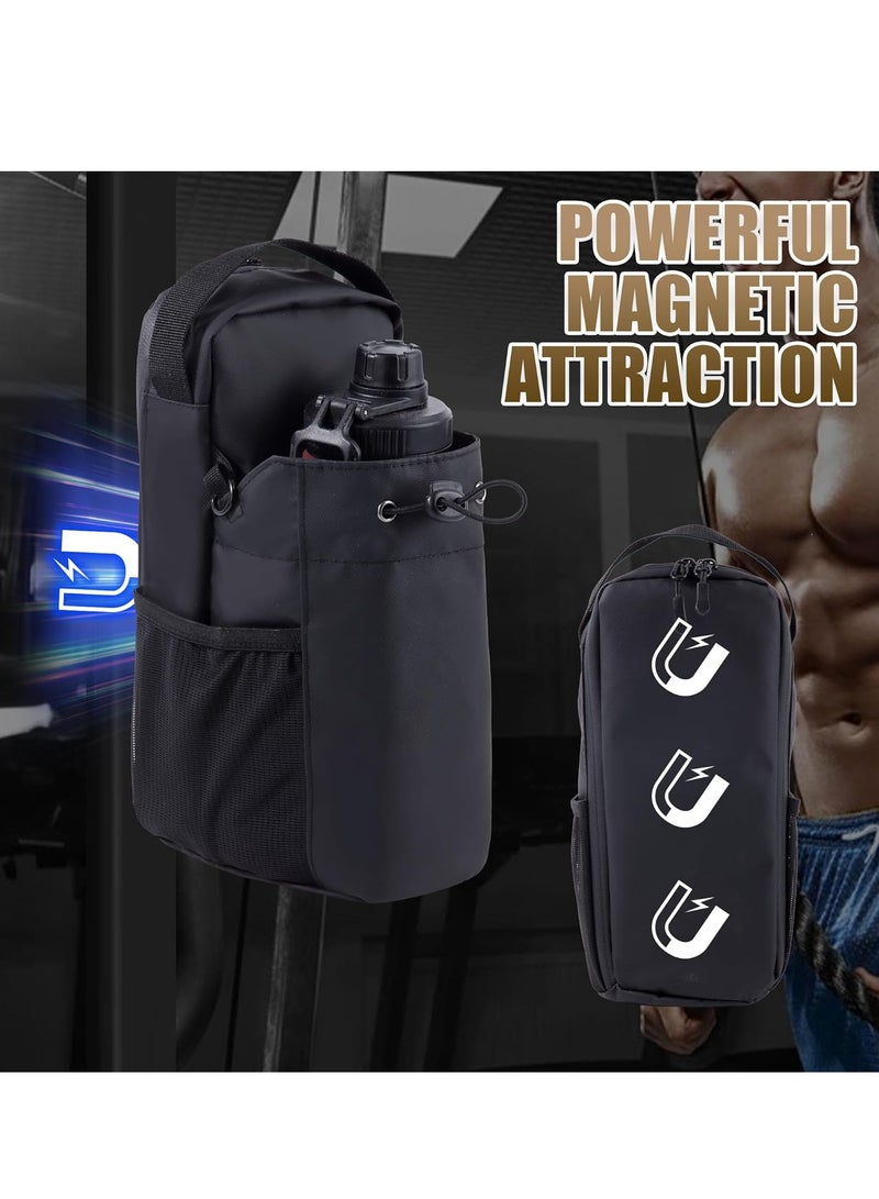 Generic Magnetic fitness bag for men and women with magnetic bottle bag and safety accessories, suitable for gym, travel, and exercise design, keeping items clean and orderly, suitable for water bottles, essential items for mobile phones  - Image 4