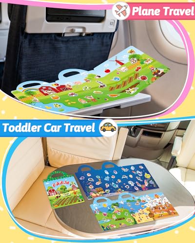 Benresive Reusable Sticker Book for Toddlers Stickers for Kids Toddler Travel Toys Craft Activities Boys Girls Birthday Gifts - Image 5