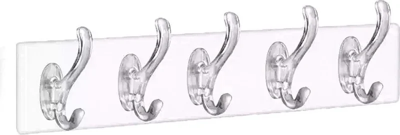 5DM 5DM Multi-Purpose Self-Adhesive 5-Piece Transparent Hanger