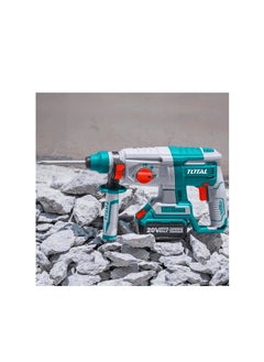 TOTAL Super Total Lithium-Ion Rotary Hammer 20V with 4.0Ah Battery - Brushless Motor, 2.0J Impact Energy, SDS Plus Chuck, LED Work Light, 3 Drill Bits 1 Battery, & Charger  - Image 5