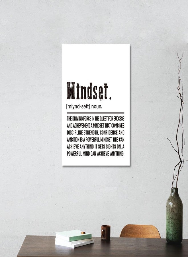 Gwisml Inspirational Canvas Wall Art,Mindset Definition Motivational Quotes Canvas Frame Painting Prints Posters Artwork For Home Office Wall Decor - Image 4