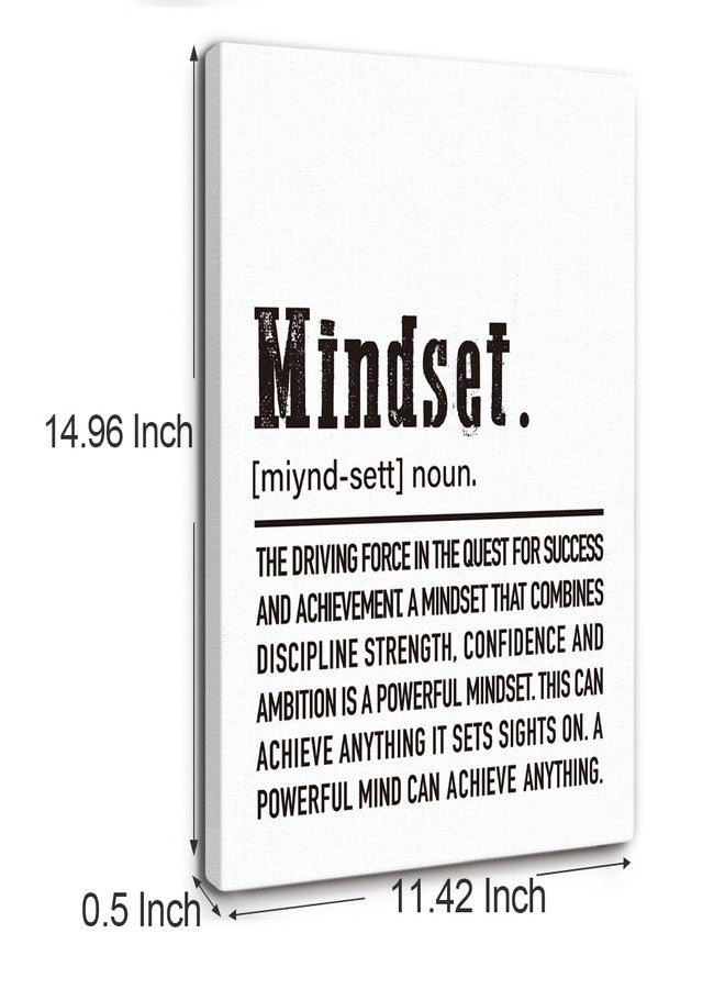 Gwisml Inspirational Canvas Wall Art,Mindset Definition Motivational Quotes Canvas Frame Painting Prints Posters Artwork For Home Office Wall Decor - Image 2