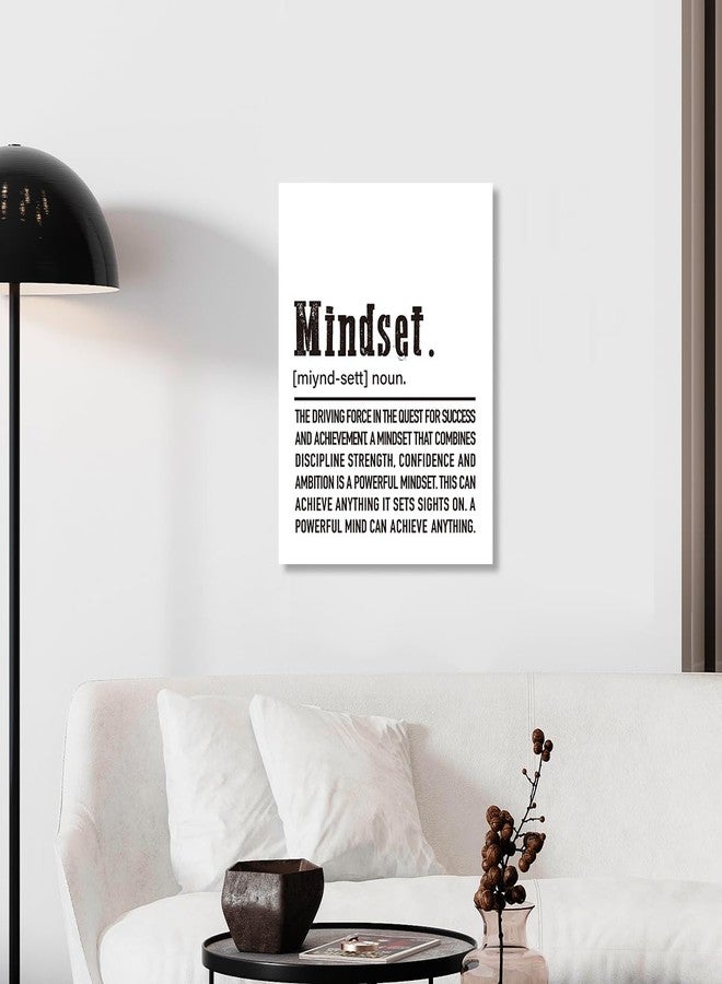 Gwisml Inspirational Canvas Wall Art,Mindset Definition Motivational Quotes Canvas Frame Painting Prints Posters Artwork For Home Office Wall Decor - Image 5
