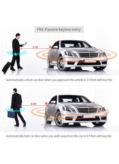 MR.SMART 12V Car Passive Keyless Entry System PKE Engine Starter Push Button Vehicles Start/Stop Kit Safe Lock with 2 Smart Key  - Image 5
