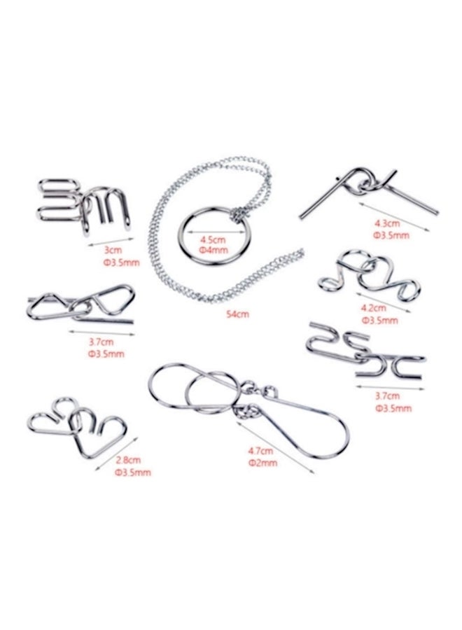 8-Piece Brain Teaser Puzzle Set - Image 2