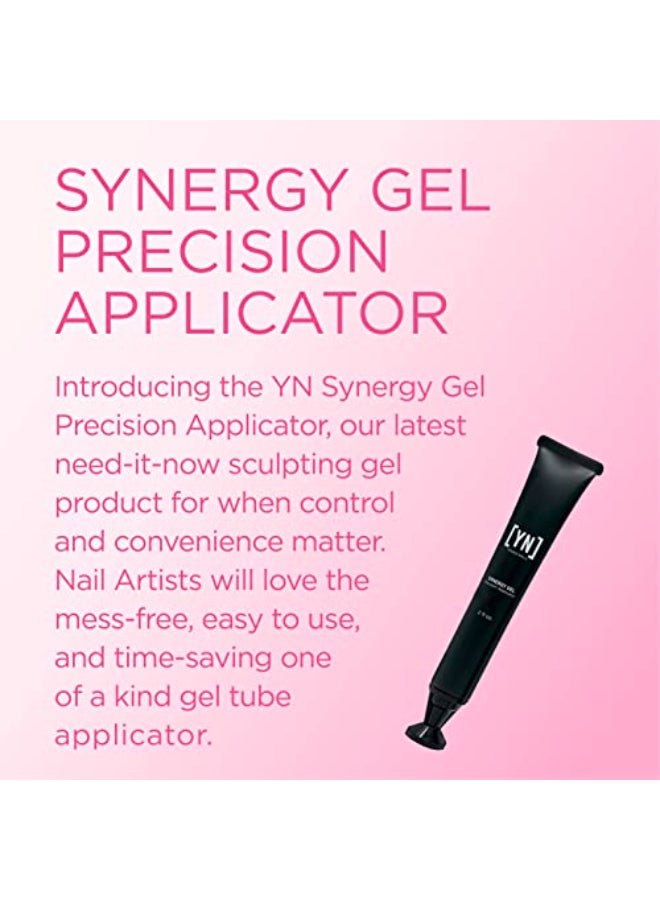 Young Nails Synergy Gel System Building Gel Hard Builder Gel Superior Adhesion Strength Structured Nail Gel Builder Concealer Gel Pink Precision Applicator 2 fl oz - Image 3