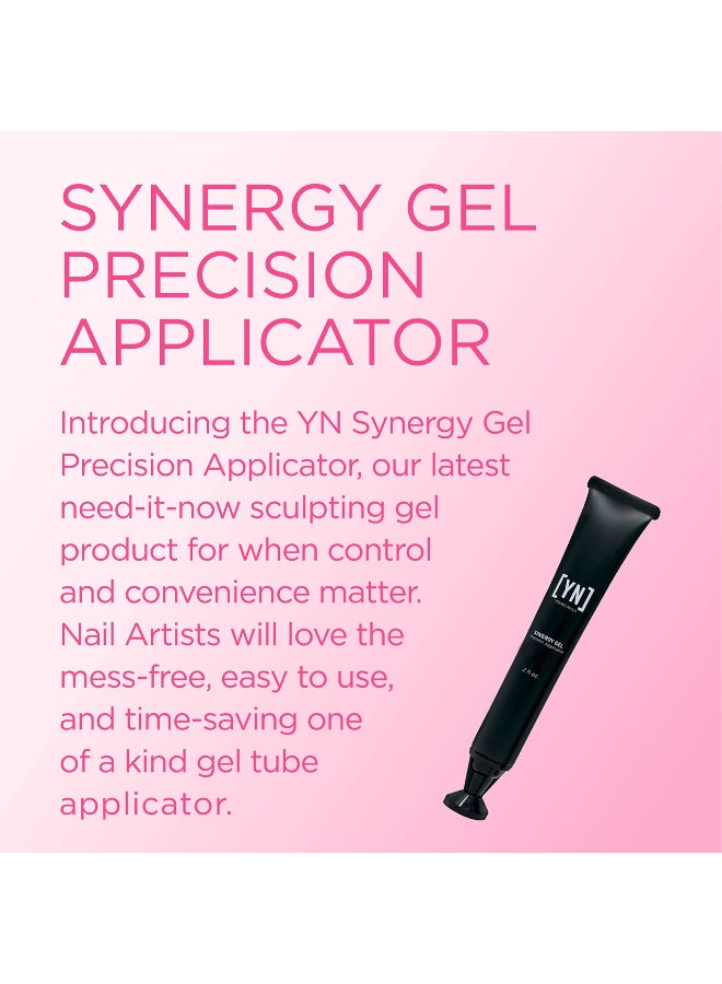 Young Nails Synergy Gel System Building Gel Hard Builder Gel Superior Adhesion Strength Structured Nail Gel Builder Concealer Gel Pink Precision Applicator 2 fl oz - Image 4