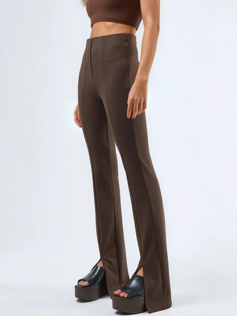 بوسيم BUSEM High Waist Flare Leggings wtih Slit