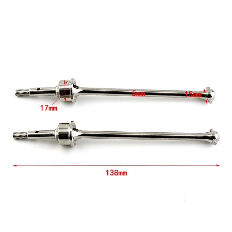 2pcs CVD Drive Shaft for 1/10 Flat Sports Car 102015/122015 Off-road Vehicle 106015/166015 Truck 108015/188015 - Image 2