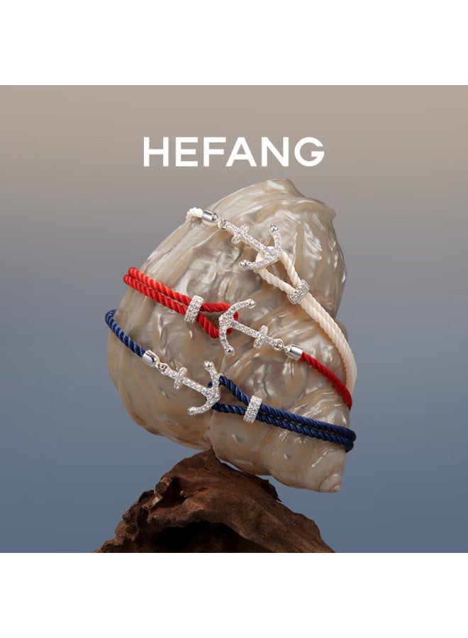 Hefang elry Anchor Bracelet For Women, Elegant Hand Accessory With High-end Feel, Birthday And New Year Gift For Girlfriend