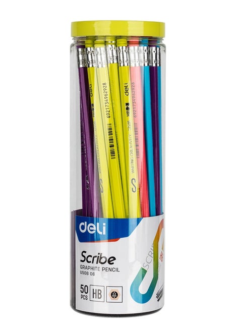 50-Piece Graphite Pencils In Jar