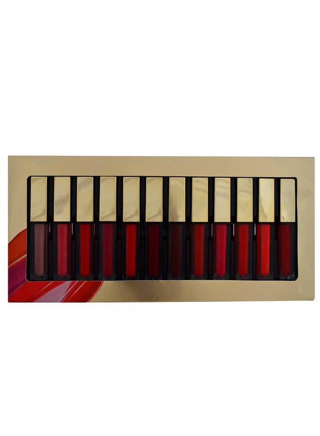 أدبيني أحمر شفاه سائل غير لامع مقاوم للتلطخ (عبوة من 12 قطعة) - Image 1