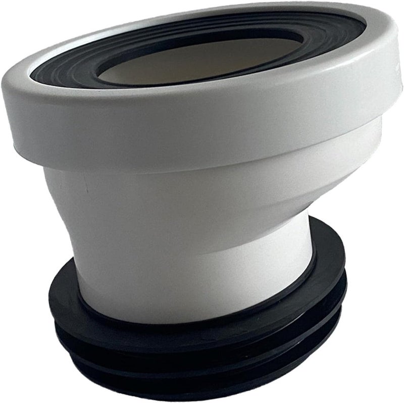 Adjustable Toilet Flange Extension for Improved Drainage Performance 10cm Offset Flange for Toilet Drain System Repair- Shift 2.5cm - Image 2