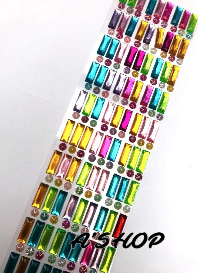 A'SHOP Colorful Dimensional & Pearl Stone Stickers for Kids Craft (Set of 4) - Image 5