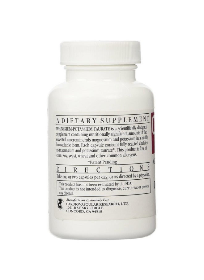 Cardiovascular Research Magnesiumpotassium Taurate 120 Capsules Patent Pending Magnesium Taurate Now With Potassium Taurate Two Bottle Bundle 120 Capsules  - Image 4