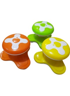 Generic Electric Handheld Massager with Triple Power Rotating Vibration, Battery or USB Powered, Multicolor  - Image 4