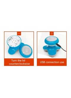 Generic Electric Handheld Massager with Triple Power Rotating Vibration, Battery or USB Powered, Multicolor  - Image 5