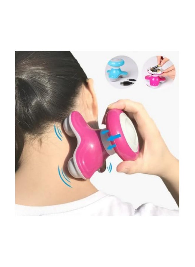 Generic - Electric Handheld Massager with Triple Power Rotating Vibration, Battery or USB Powered, Multicolor - Image 1