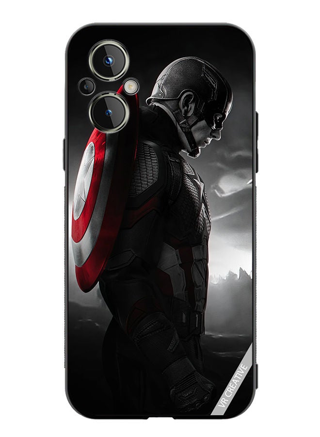 VR CREATIVE Protective Case Cover For OnePlus Nord N20 5G Captain America Design Multicolour - Image 1