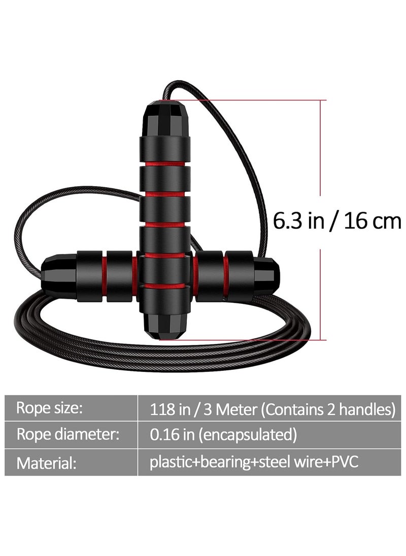 Halamine - Adjustable Speed Heavy Weighted Steel Wire Exercise Skipping Jump Rope|Heavy Skipping Rope PVC Weighted Speed Exercise Jump Rope Breathing Handle 360 Degree rotation - Image 1