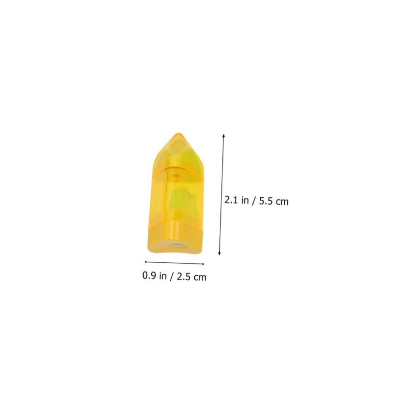 12PCS Manual Pencil Sharpeners with Erasers Handheld Plastic Stationery for Classroom Office Use Random Color - Image 5