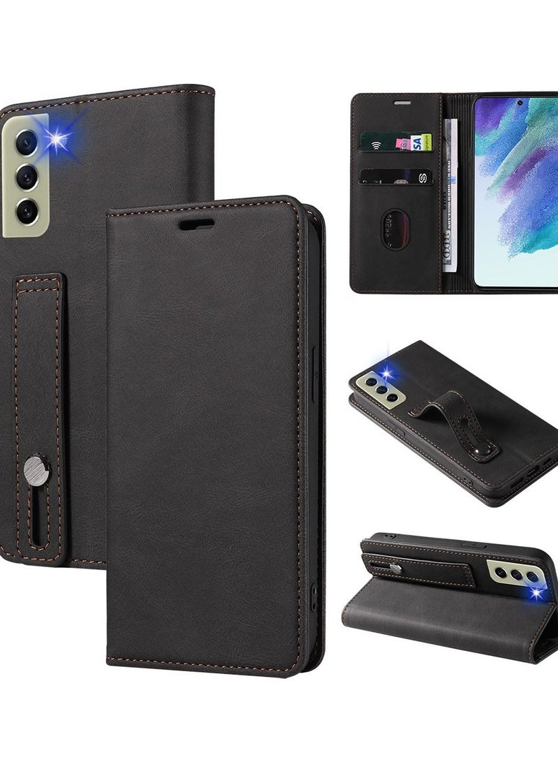 Loquat Suitable For Samsung Solid Color Magnetic Flip Leather Case - Image 1