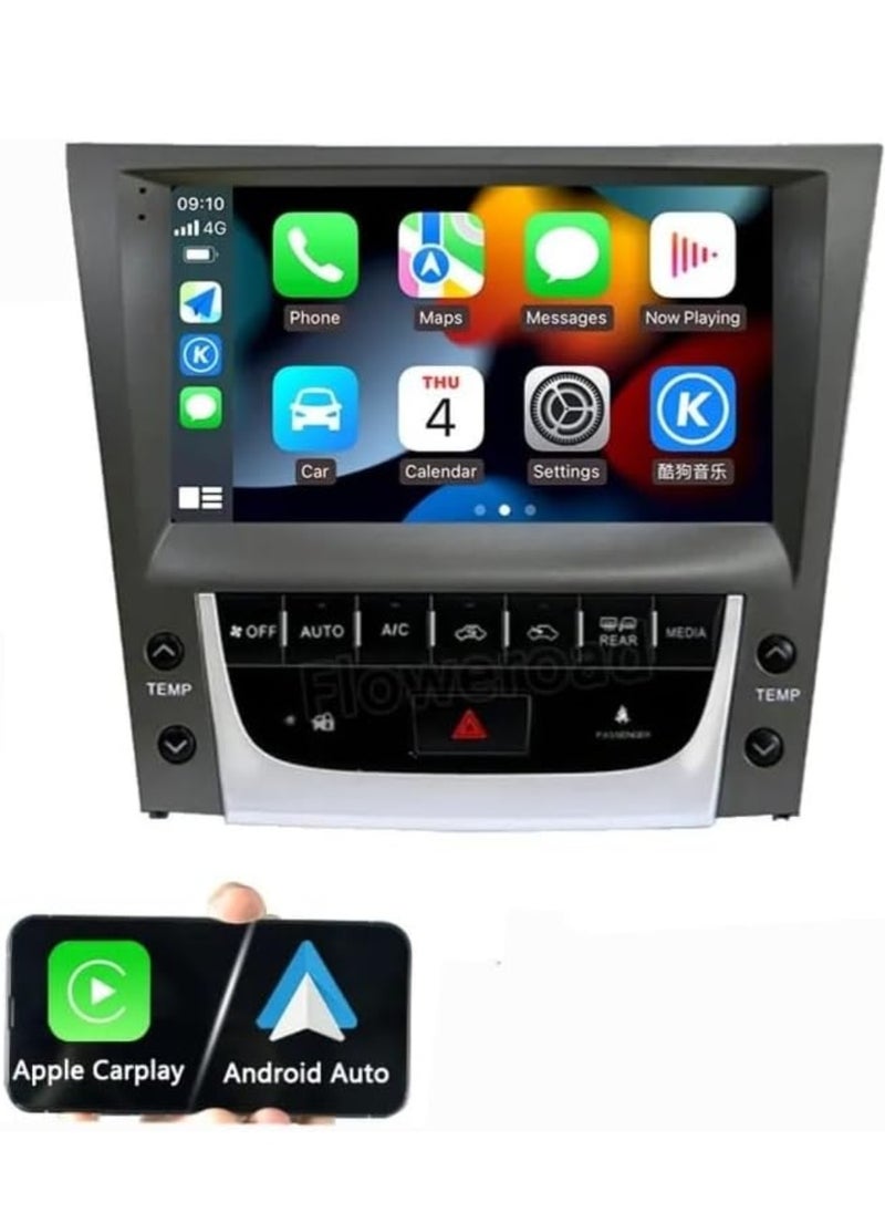 Vierex Android Head Unit Carplay For Lexus GS GS300 GS350 GS400 GS430 GS460 2005-2011 Apple Carplay Android Auto Wireless 4GB RAM QLED Fast Interface AHD Camera Included SIM Card Support Climate Control  - Image 1