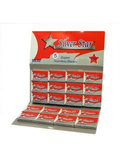 Silver Star Stainless Steel Double Edge Razor Blades 100 Blades by Silver Star