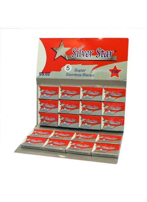 Silver Star - Silver Star Stainless Steel Double Edge Razor Blades 100 Blades by Silver Star - Image 1