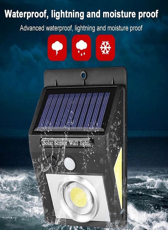 مصباح جداري COB LED يعمل بالطاقة الشمسية متعدد الألوان  - Image 2