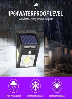 Generic Solar Powered COB Led Wall Light Multicolour  - Image 1