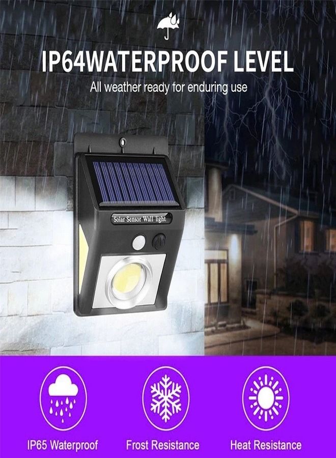 مصباح جداري COB LED يعمل بالطاقة الشمسية متعدد الألوان  - Image 1