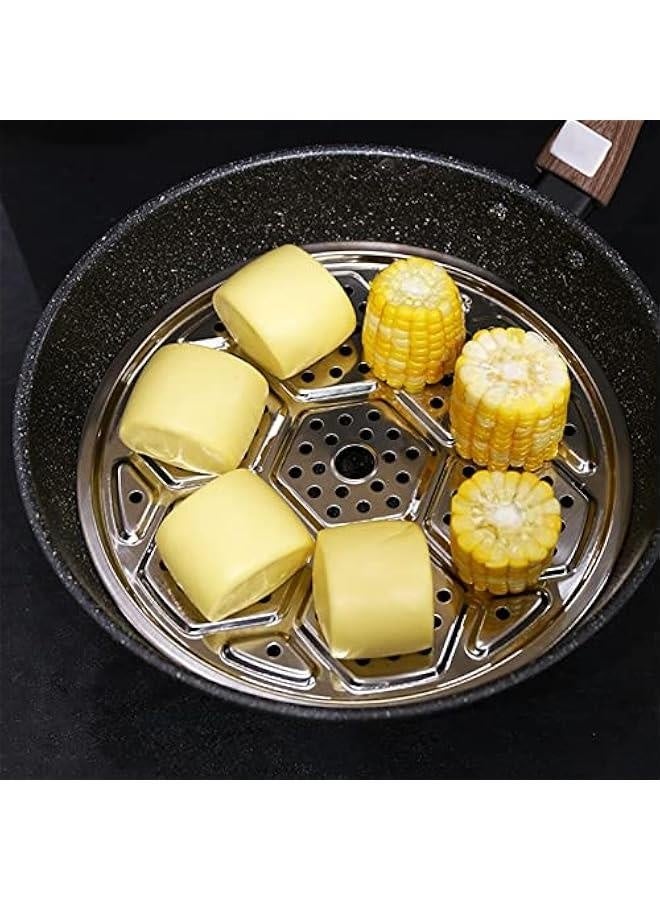 2 Pack 11-Inch Pressure Cooker Canner Rack, Stainless Steel Canning Rack Round Steamer Rack for Canner Steamed Stuffed Bun Dumpling Vegetables Fish  - Image 3
