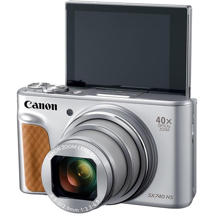 Canon Powershot SX740 HS Digital Camera (Silver) Kit with Accessories: 64GB Memory,Case, Tripod, Grip, Software, & More (Vlogger Bundle)(Renewed) - Image 4