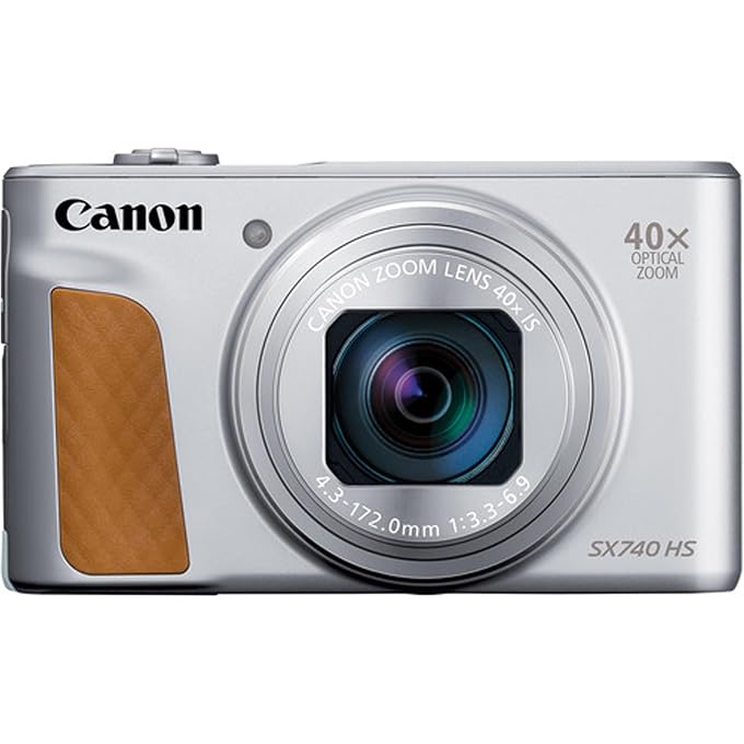 Canon Powershot SX740 HS Digital Camera (Silver) Kit with Accessories: 64GB Memory,Case, Tripod, Grip, Software, & More (Vlogger Bundle)(Renewed) - Image 2