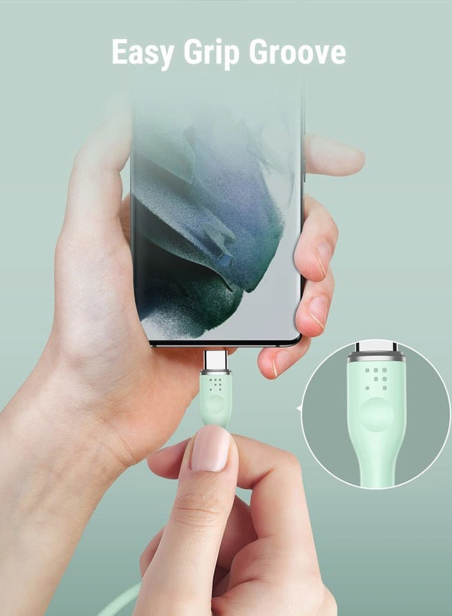 VOLTME USB C Cable, 60W USB C to USB C Cable 3.3ft, USB 2.0 Type C Charging Cable Fast Charge Cord for MacBook Pro 2020, iPad Pro 2020, iPad Air 4/5, MacBook Air 2020, Galaxy S21, Switch (Green) - Image 3