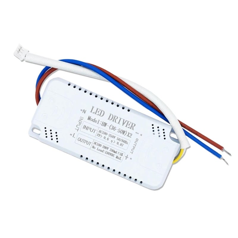 Non Isolated Driving Ceiling Light AC220V Dual Color Driving Power Supply 36-50W * 2 240mA LED Driving Lighting Transformer