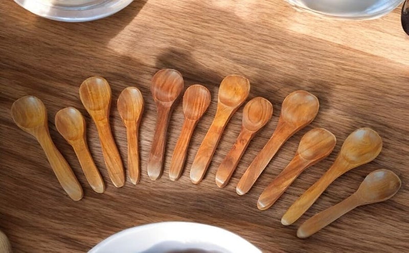 SYSI HOME Wooden Mini Spoons for Spice Jars – Set of 12 (6 Spoons 4'' and 6 Spoons 5'') | Small Condiment Spoons for Sugar, Tea, Coffee, Honey, Jam, Mustard, Pickle, Ice Cream & Milk Powder - Image 5